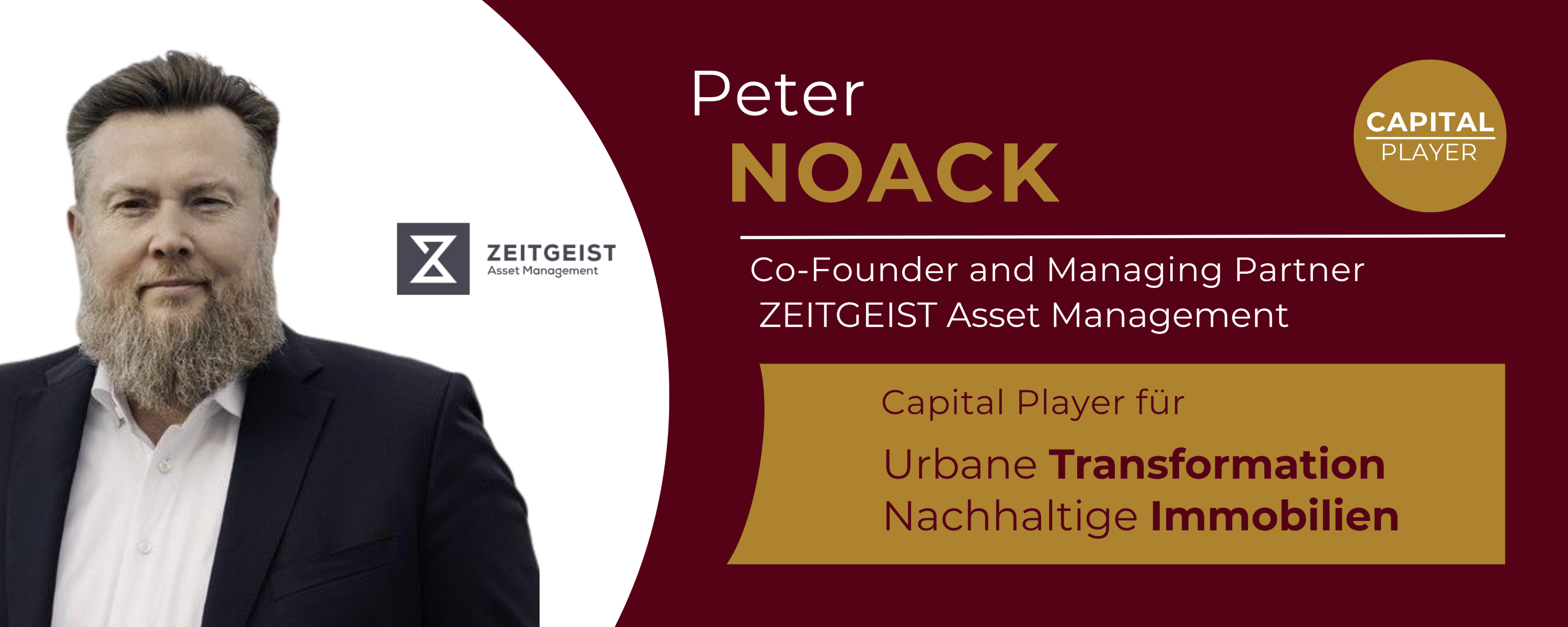 Capital Player Peter Noack, Geschäftsführer von ZEITGEIST Asset Management | BERLINboxx